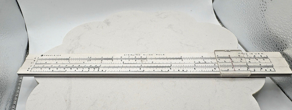 Sterling Precision Slide Rule Made In USA 11" No Case Vintage